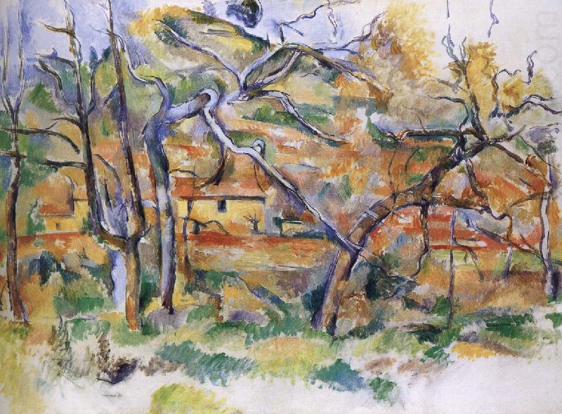 and tree house, Paul Cezanne